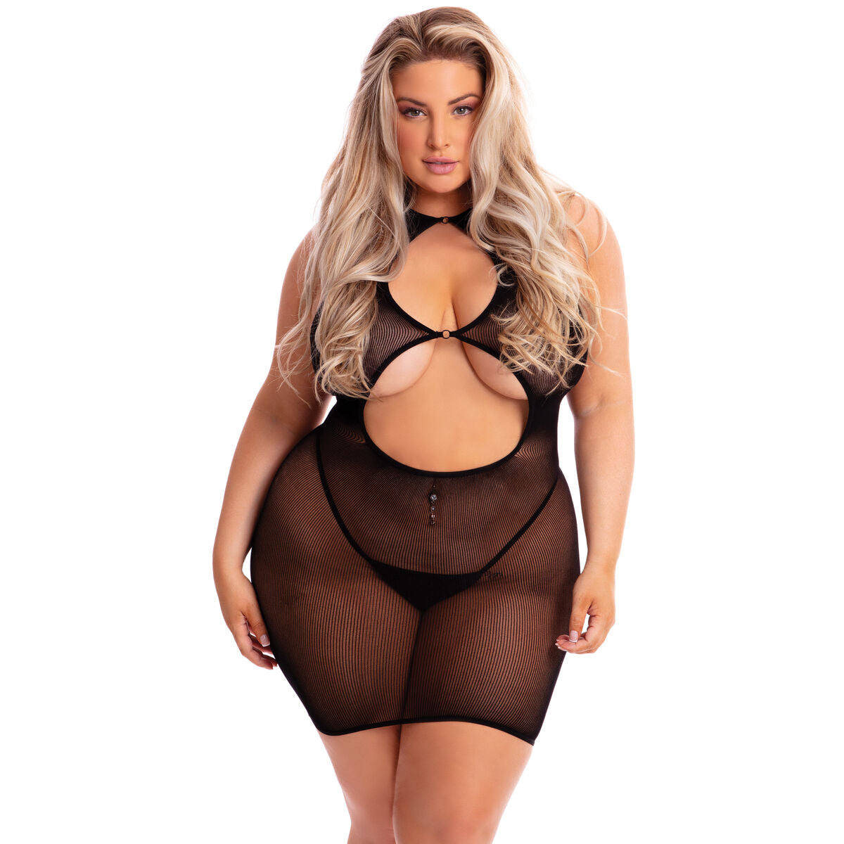 Rochie Pink Lipstick Negru (L), 1, roseregalo.com