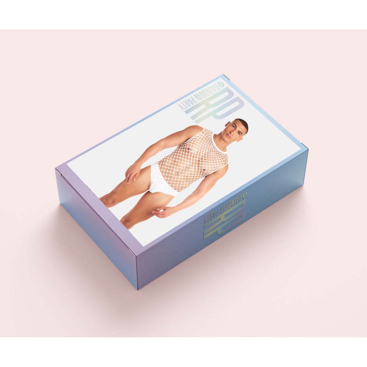 Compleu de lenjerie Rainbow Party Alb L/XL, 2, roseregalo.com