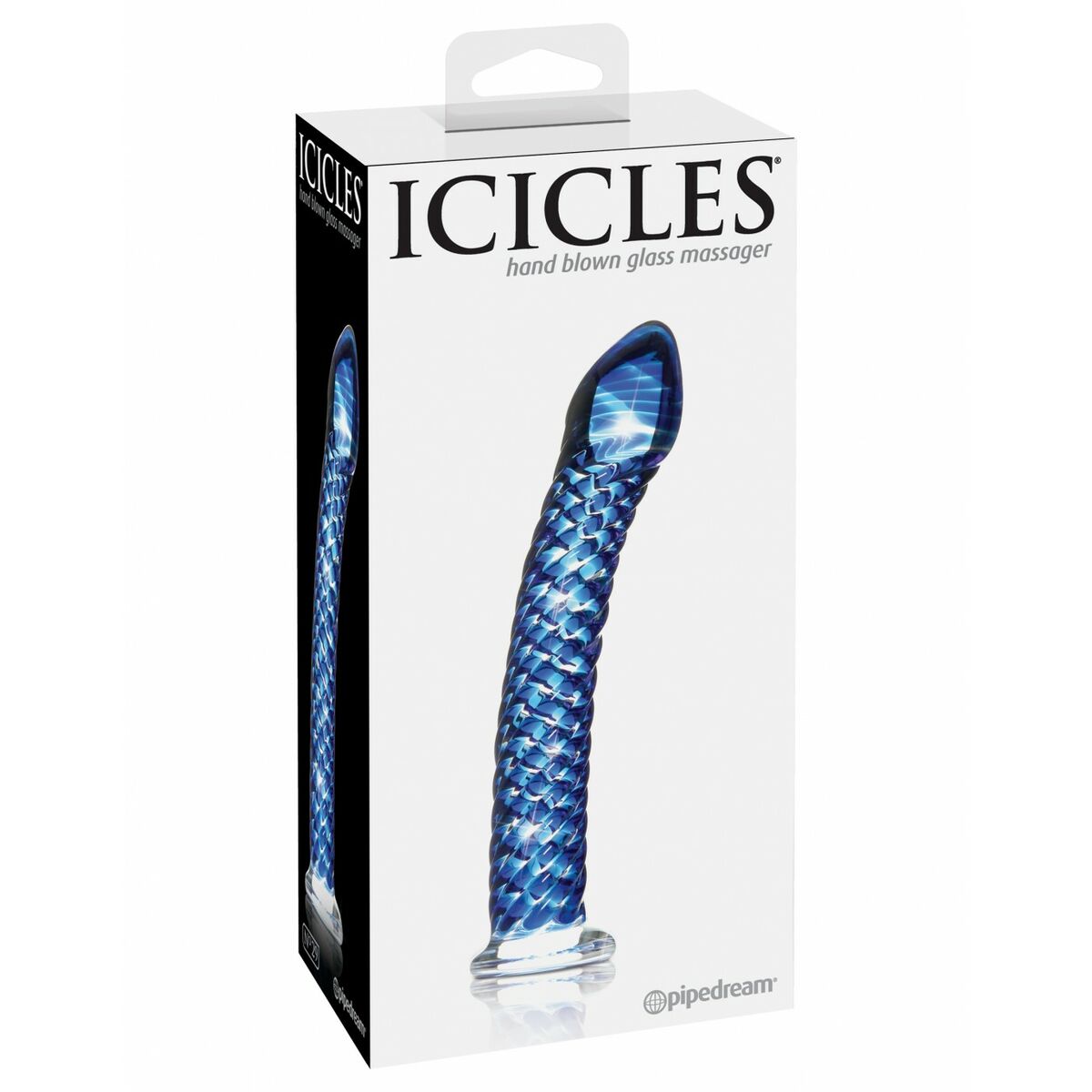 Dildo Pipedream Icicles Albastru, 2, roseregalo.com