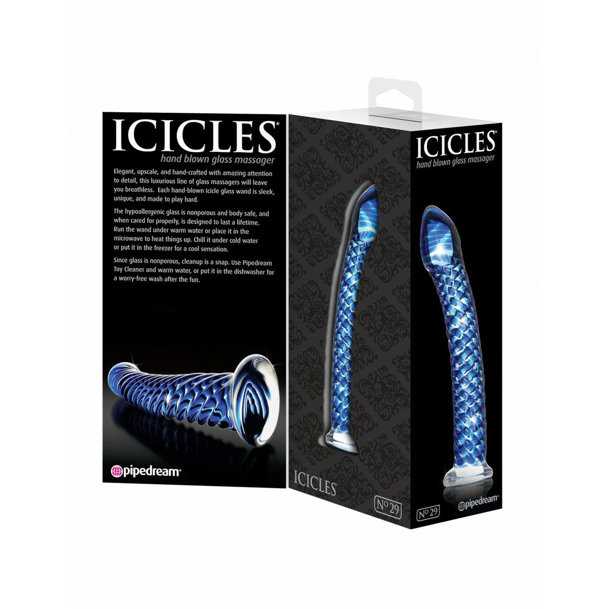 Dildo Pipedream Icicles Albastru, 5, roseregalo.com