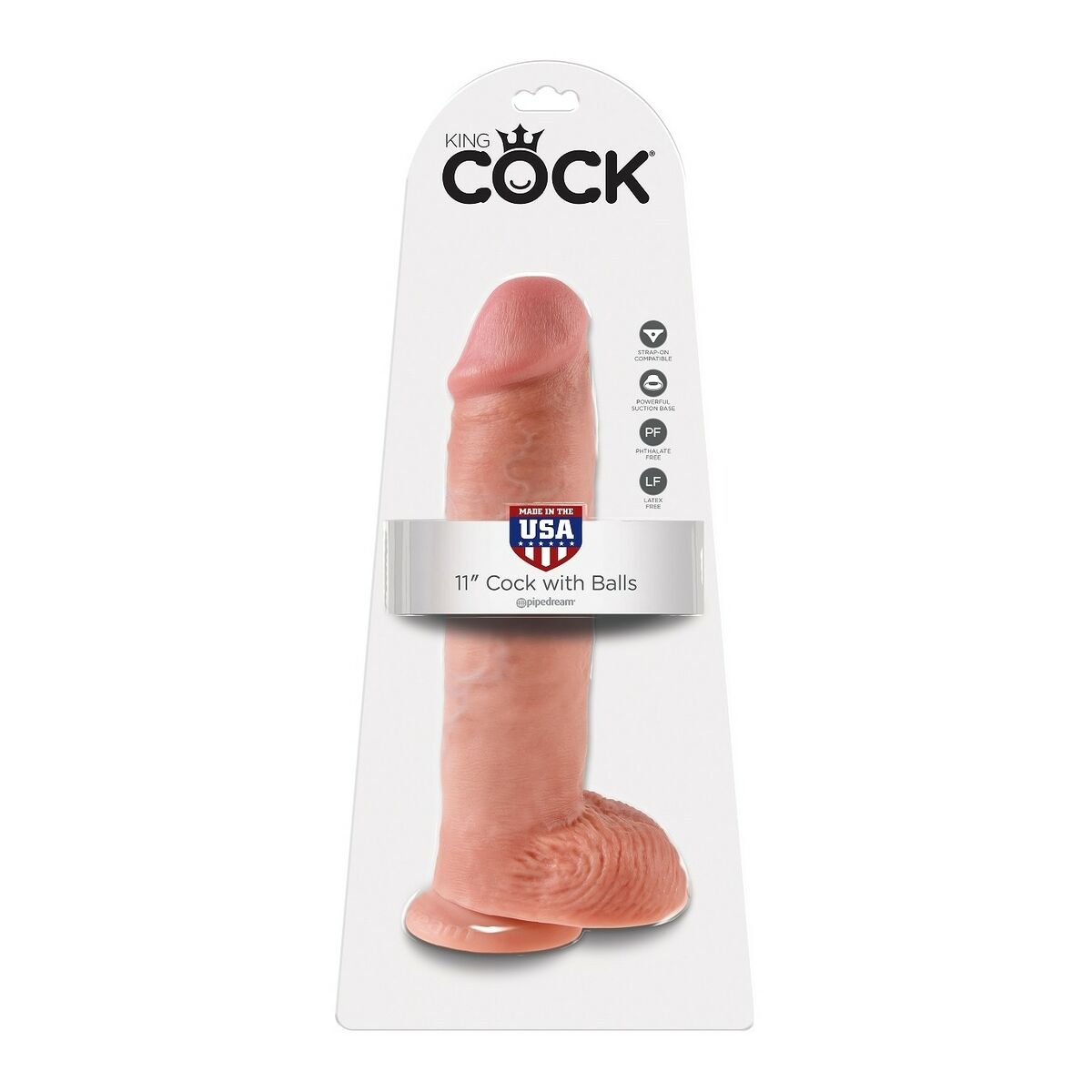 Penis realist Pipedream King Cock PVC, 2, roseregalo.com