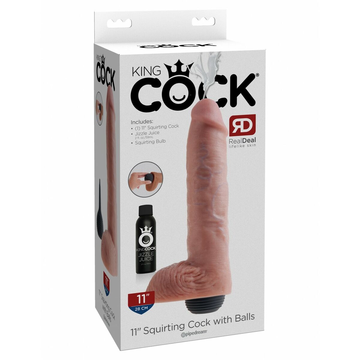 Dildo realist Pipedream - King Cock Natural, 2, roseregalo.com