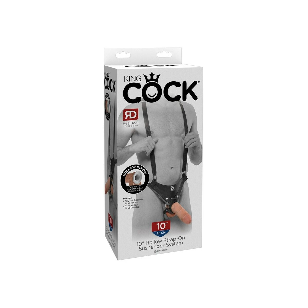 Dildo cu ham Pipedream - King Cock, 2, roseregalo.com
