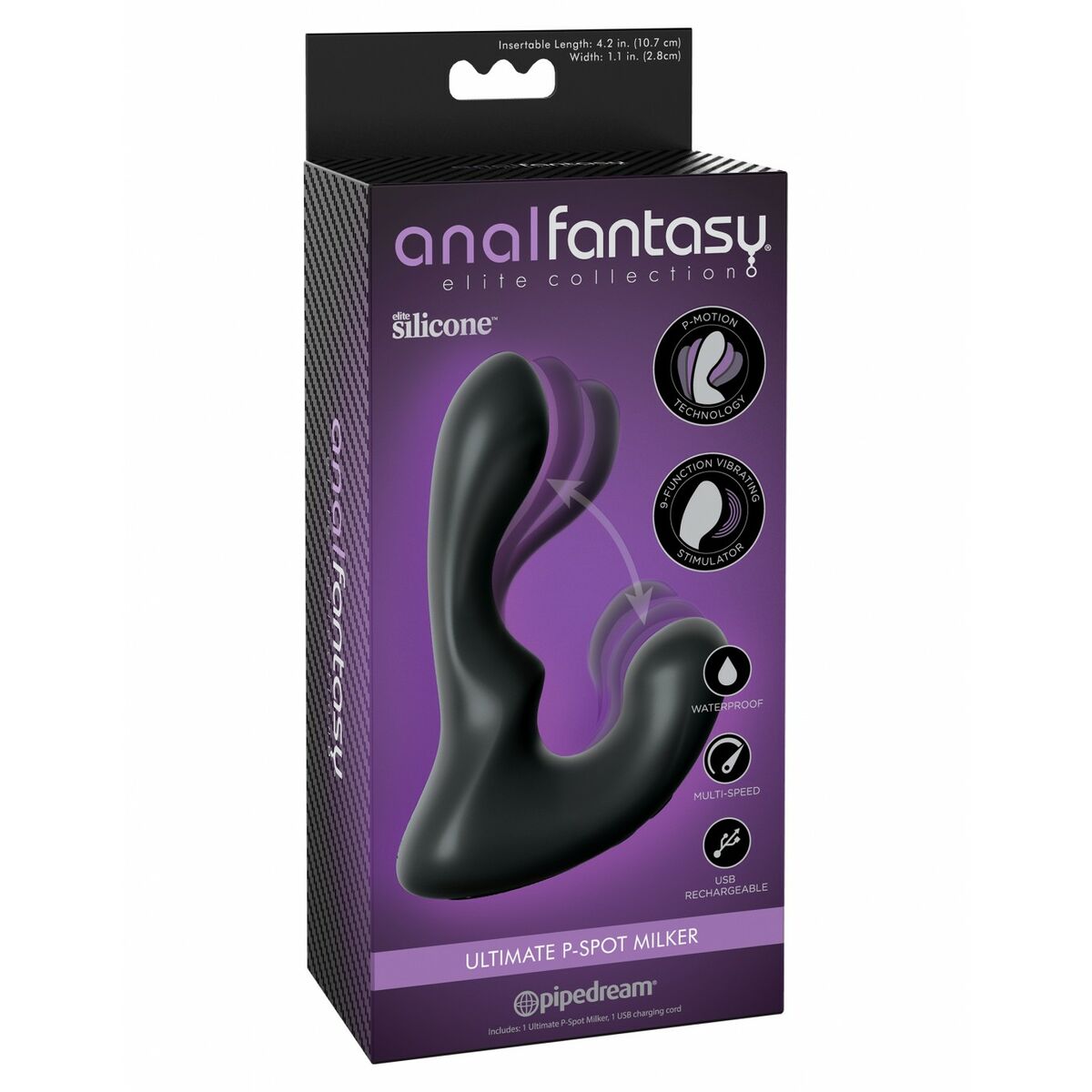 Plug Anal Pipedream Negru, 2, roseregalo.com