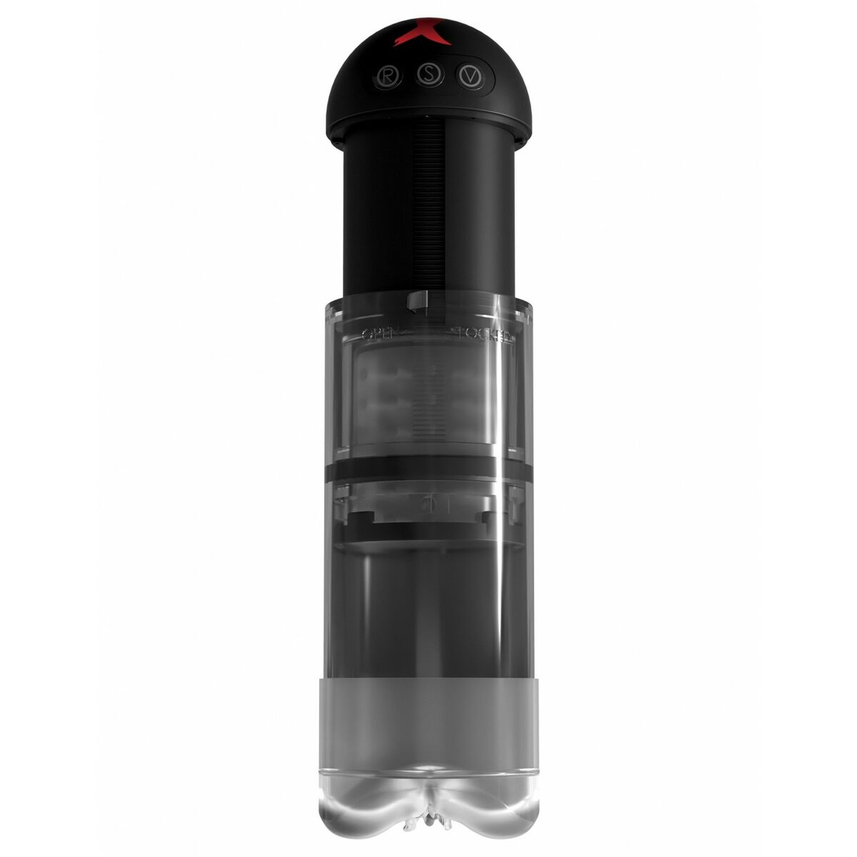 Masturbator Pipedream Transparent Negru, 4, roseregalo.com
