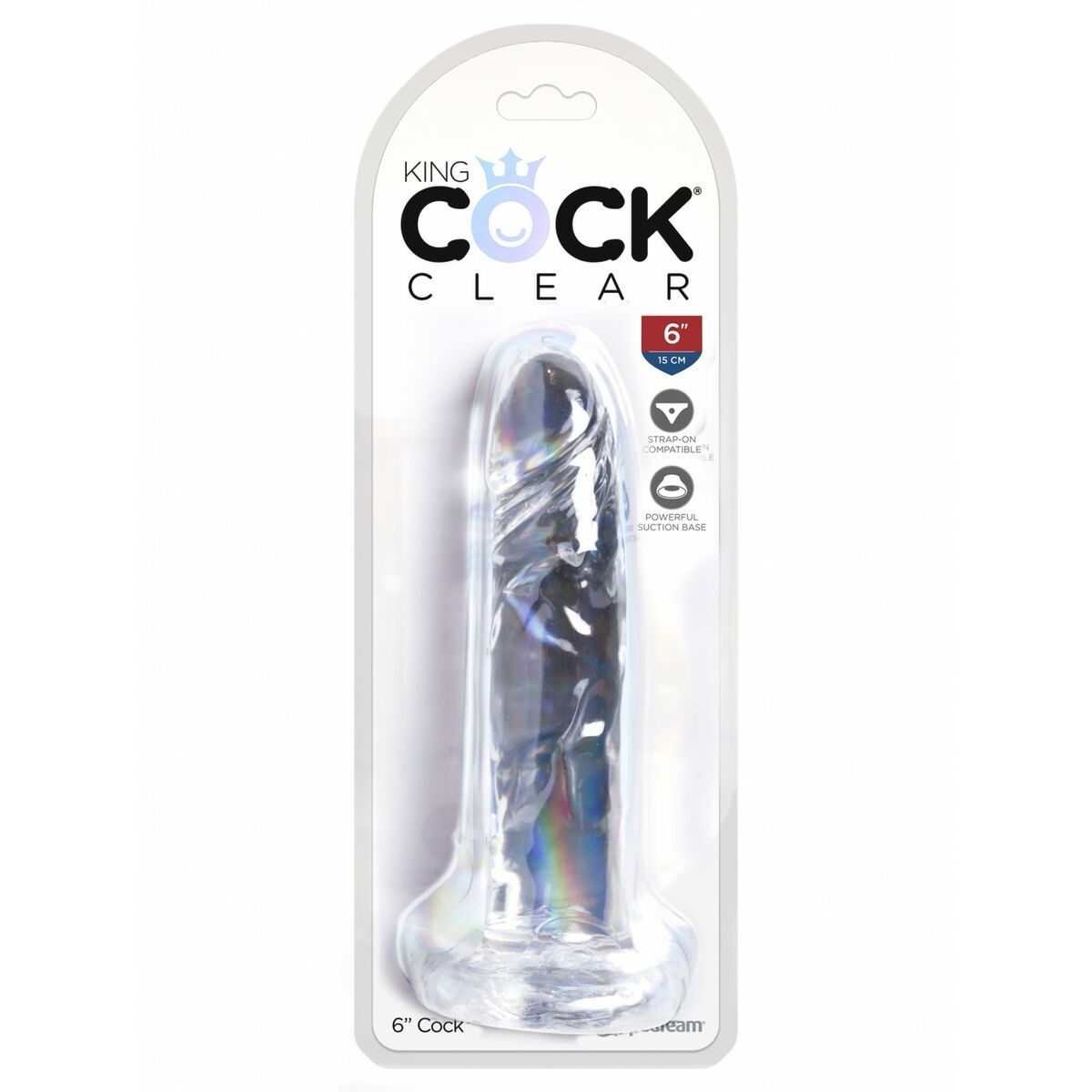 Dildo realist Pipedream - King Cock Transparent, 2, roseregalo.com