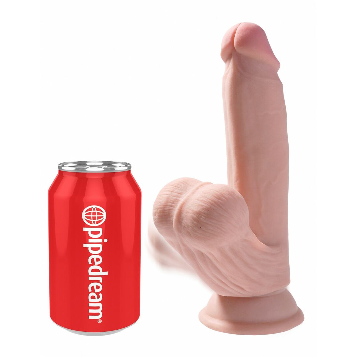 Dildo realist Pipedream - King Cock Natural, 4, roseregalo.com