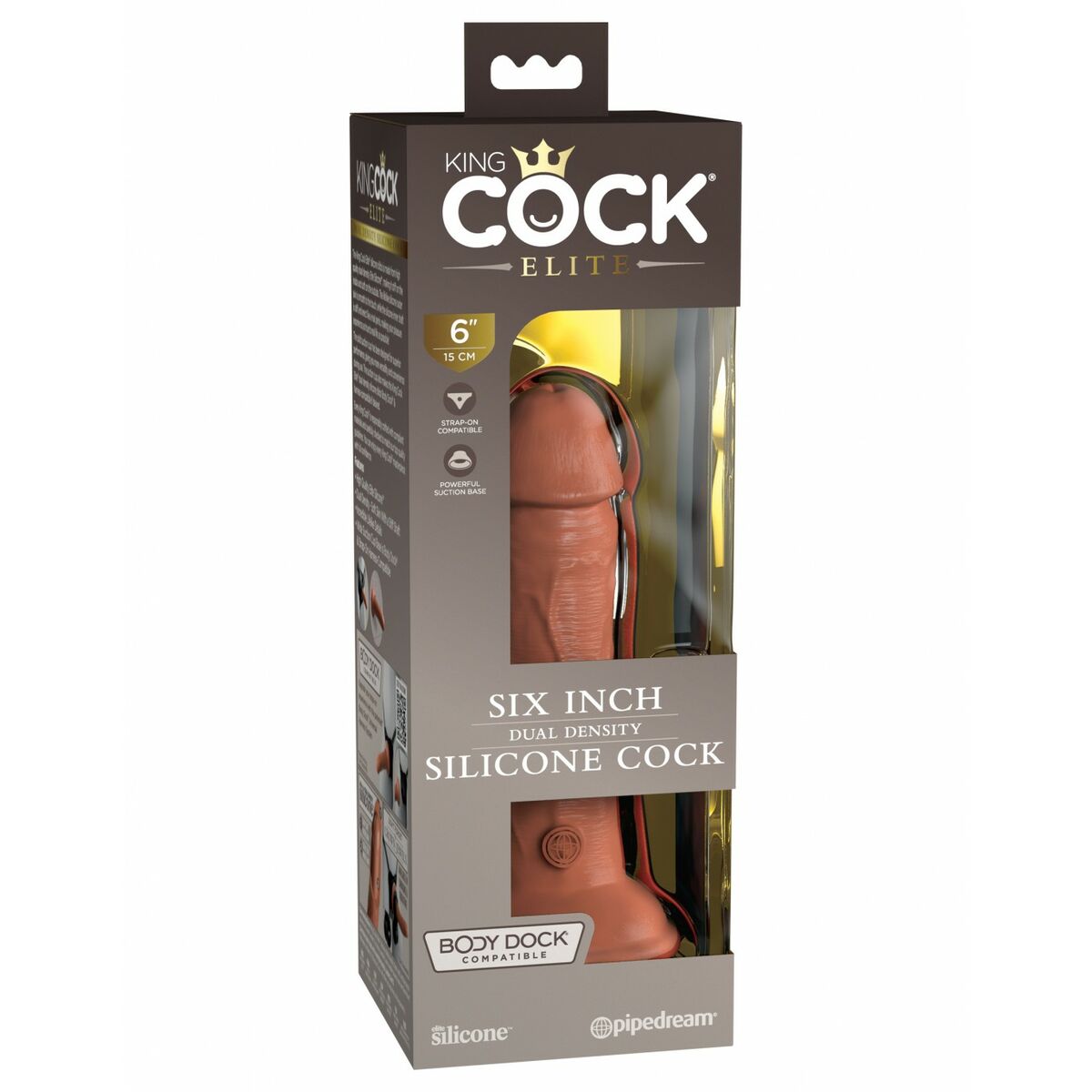 Dildo realist Pipedream - King Cock Silicon Natural, 2, roseregalo.com