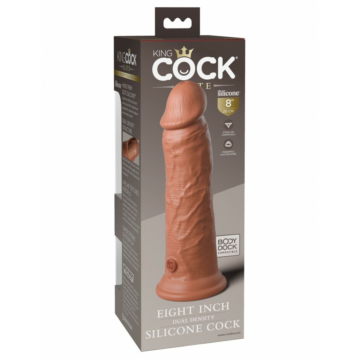 Dildo realist Pipedream - King Cock Silicon Natural, 3, roseregalo.com