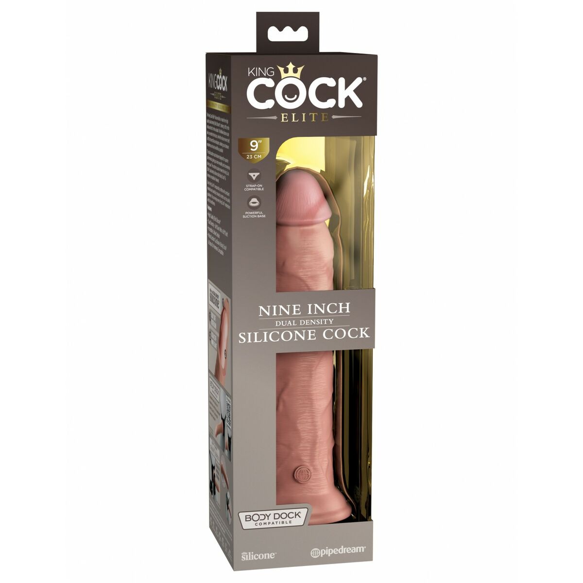 Dildo Pipedream King Cock Elite Natural, 2, roseregalo.com
