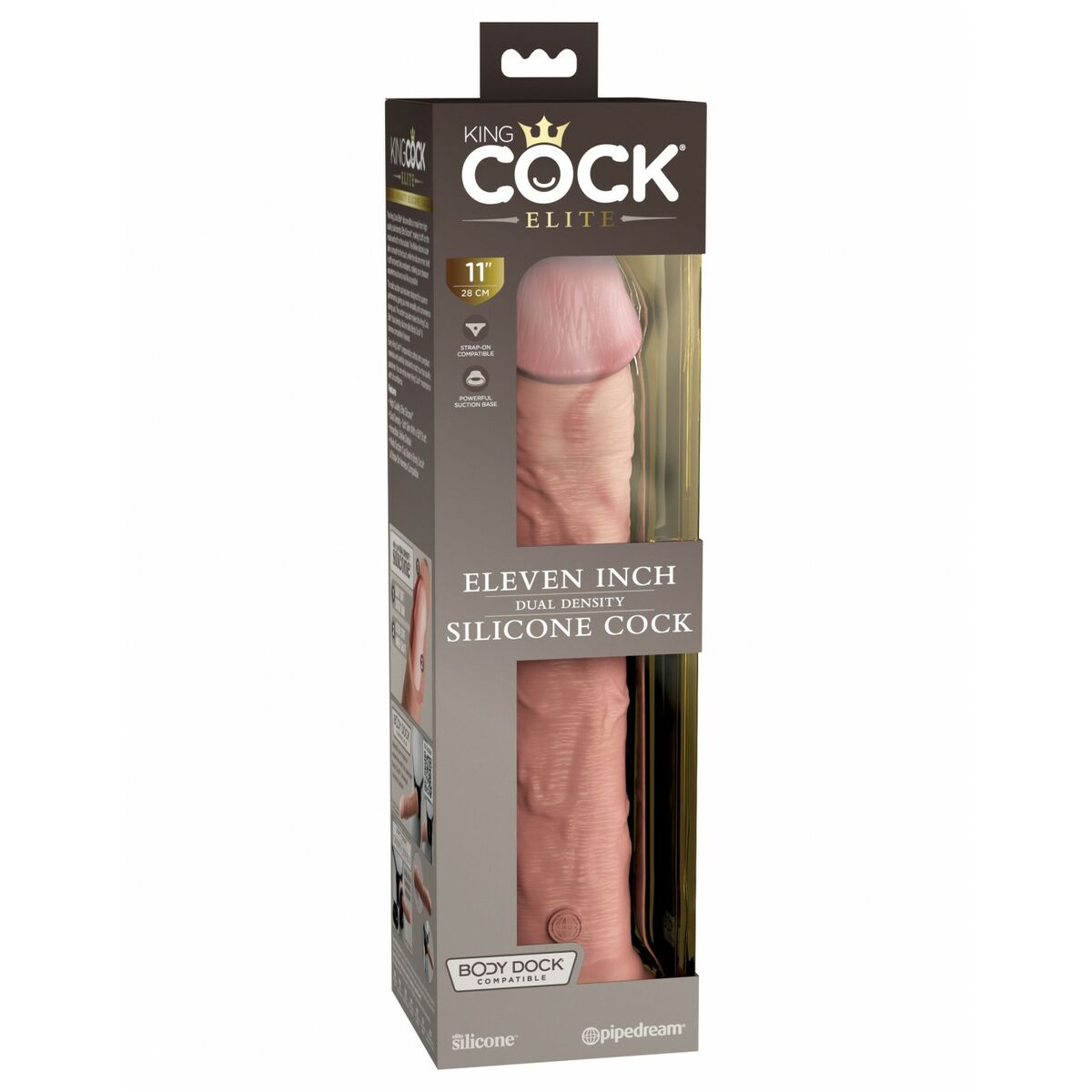 Dildo realist Pipedream - King Cock Silicon Natural, 2, roseregalo.com