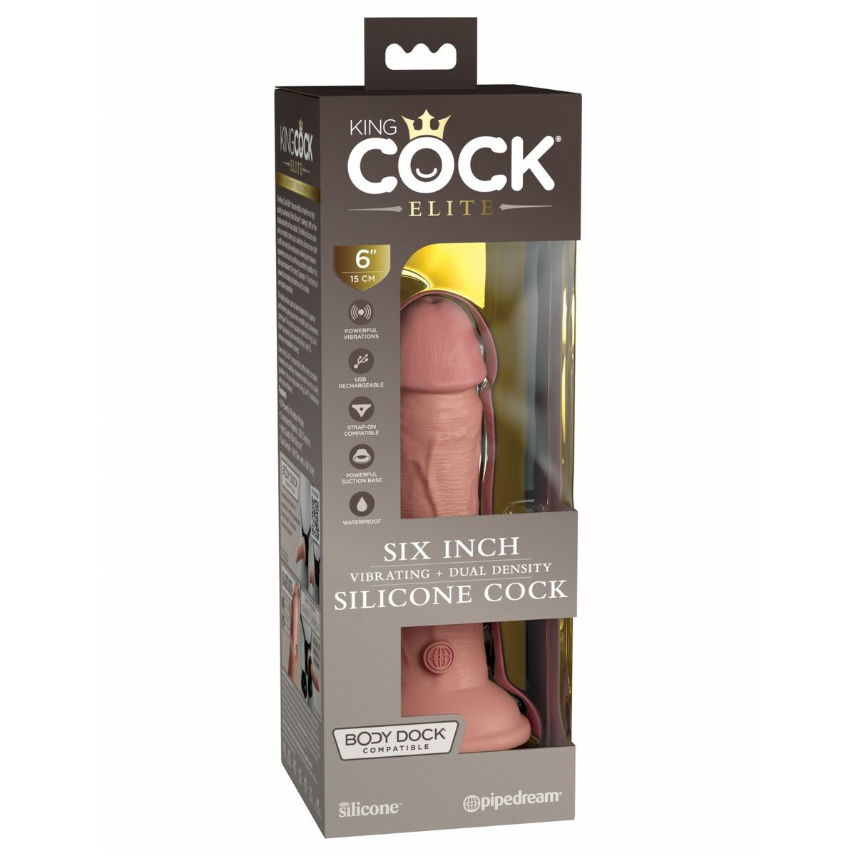 Dildo realist Pipedream - King Cock Silicon (15 cm), 2, roseregalo.com