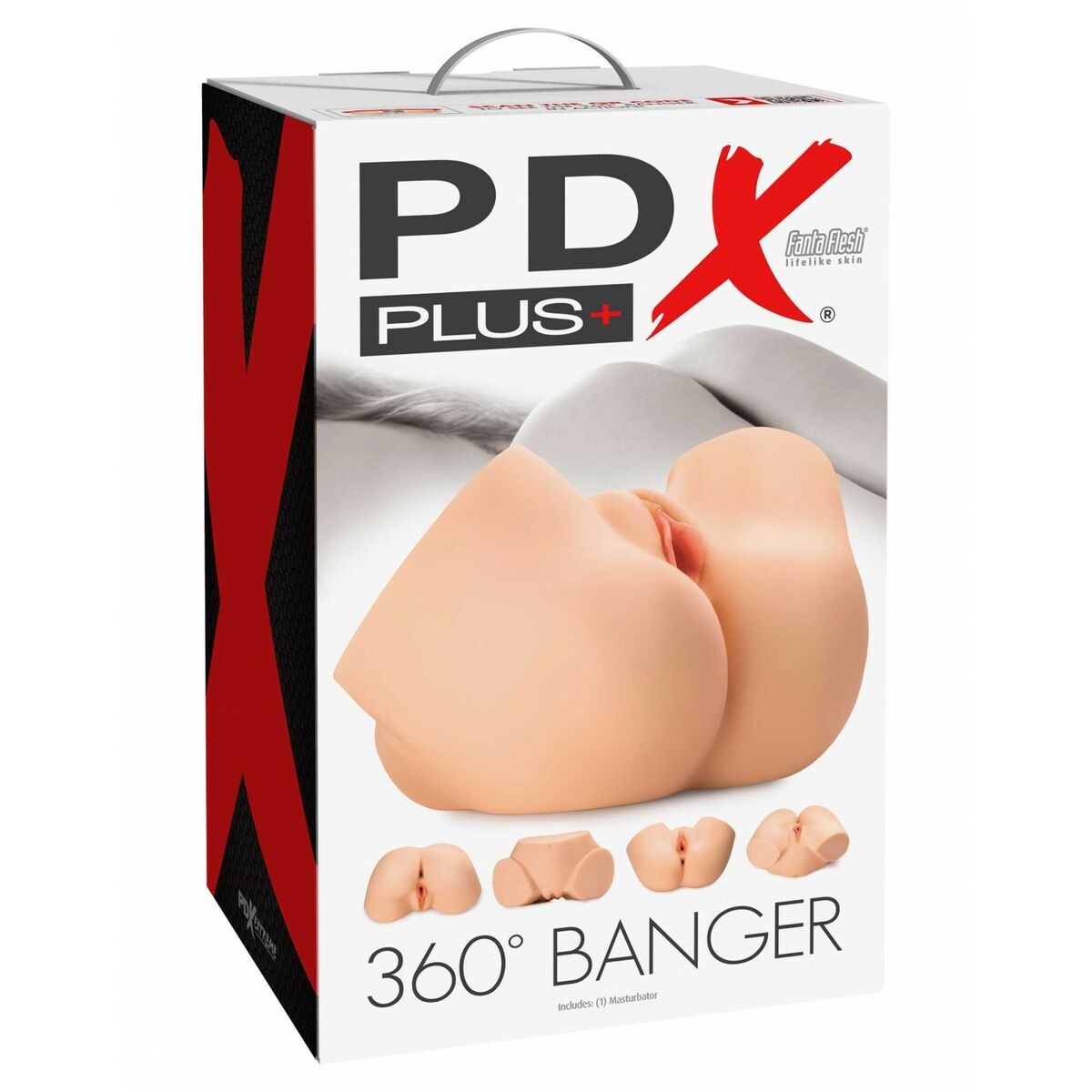 Masturbator Pipedream PDX PLUS 360° BANGER LIGHT Carne, 2, roseregalo.com