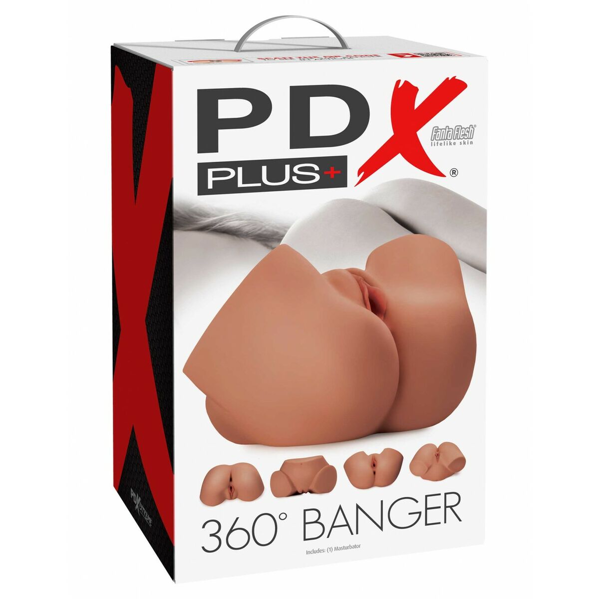 Rezistență Jack Ass Pipedream PDX PLUS 360° BANGER Maro, 2, roseregalo.com