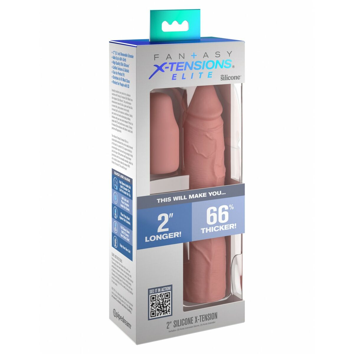 Protecţie pentru penis Pipedream 8 Natural, 2, roseregalo.com