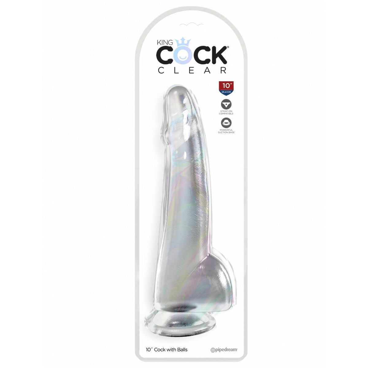 Dildo realist Pipedream - King Cock Transparent, 2, roseregalo.com