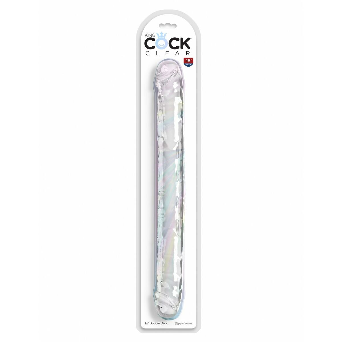 Manșon Penetrare Dublă Pipedream - King Cock Transparent, 2, roseregalo.com