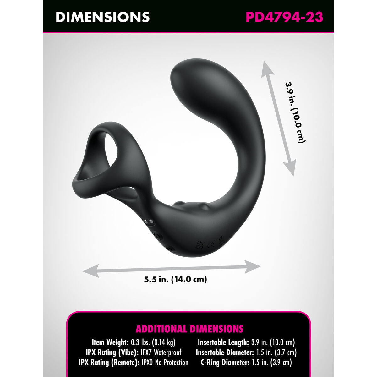 Vibrator anal Pipedream Anal Fantasy Elite Negru, 4, roseregalo.com