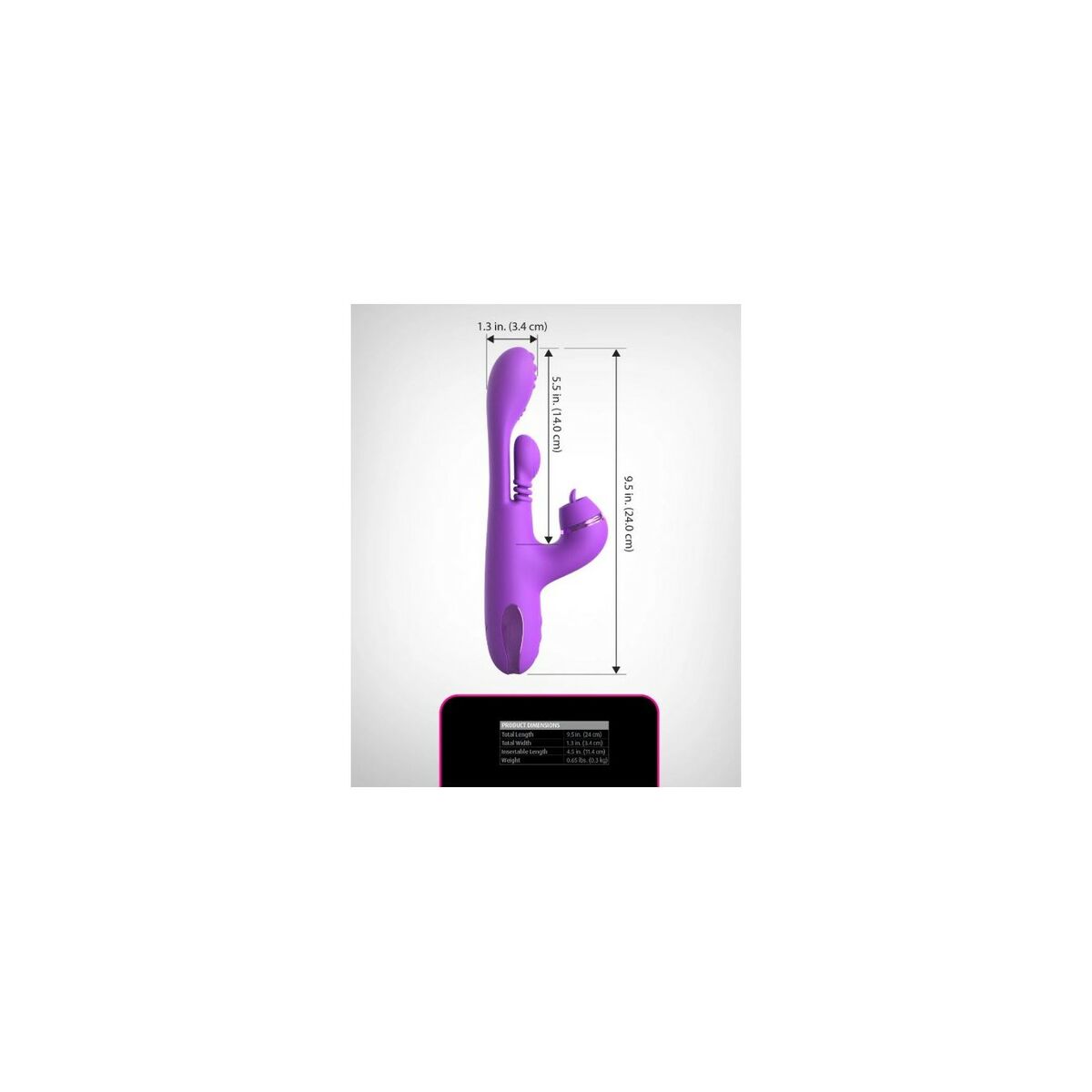 Dual Stimulation Vibrator Pipedream, 8, roseregalo.com