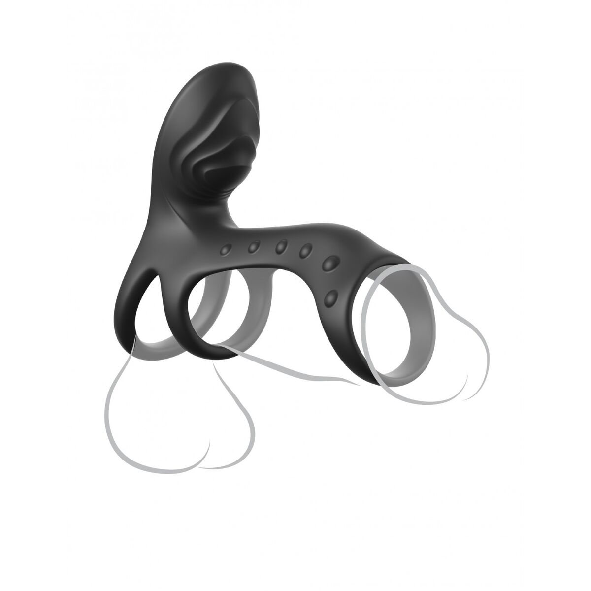 Pachet Inel Penis Pipedream Fantasy C-Ringz Negru, 4, roseregalo.com