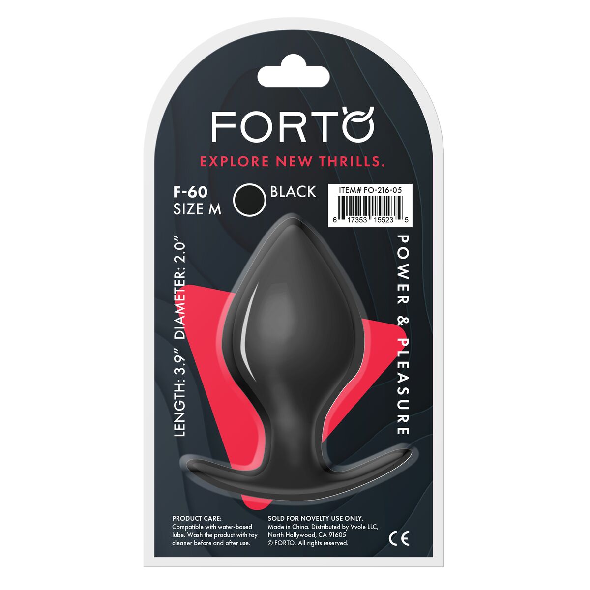 Plug Anal Forto Negru, 5, roseregalo.com