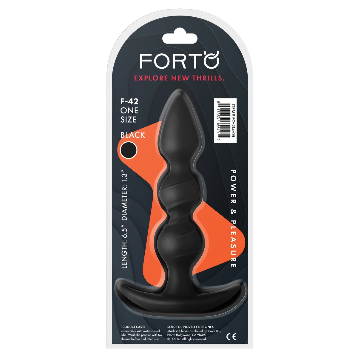Plug Anal Forto Negru, 5, roseregalo.com