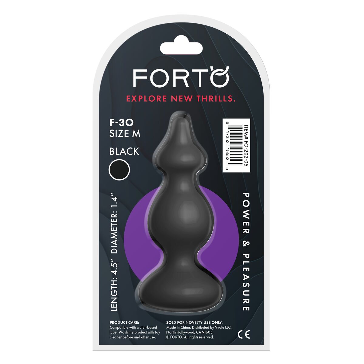 Plug Anal Forto Negru, 4, roseregalo.com