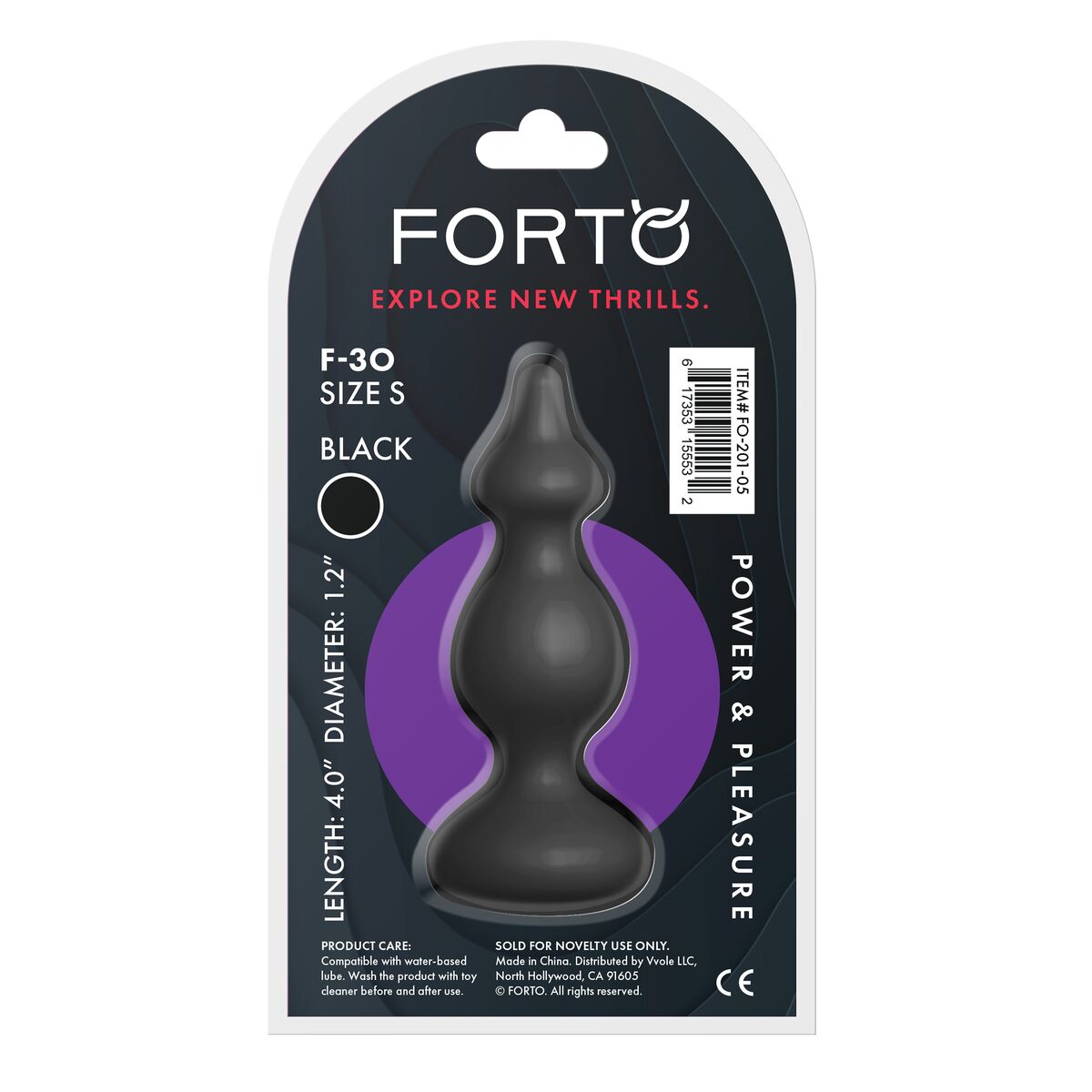 Plug Anal Forto Negru, 4, roseregalo.com
