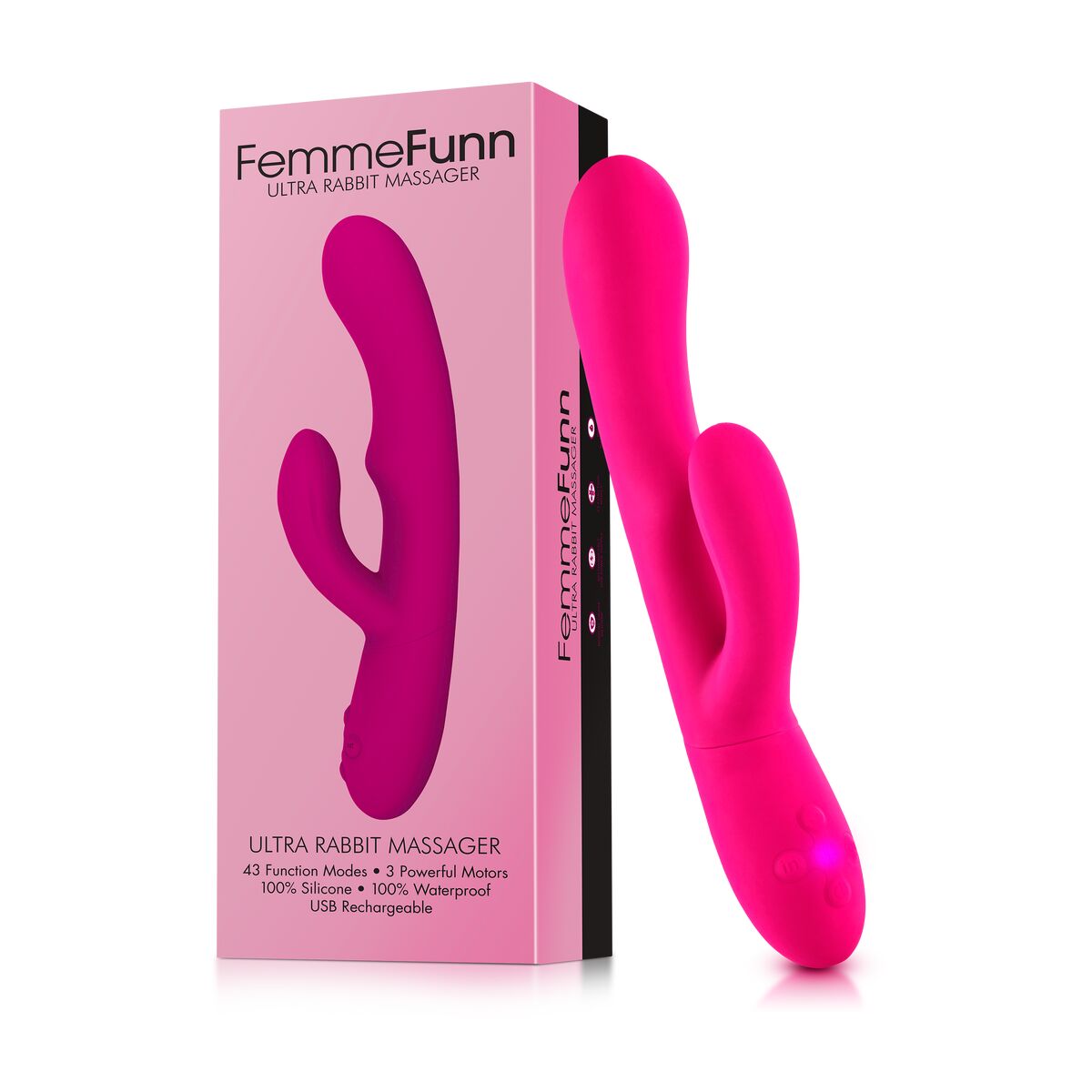 Vibrator zona G FemmeFunn Rabbit Roz, 2, roseregalo.com
