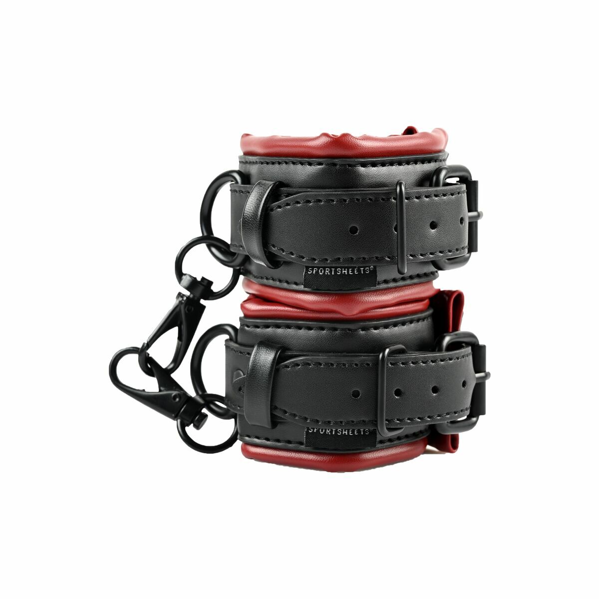 Cătușe pentru Glezne Spread the Love Bar Sportsheets Saffron Spreader Bar &amp; Cuff Set Negru Vegan Reglabil, 6, roseregalo.com