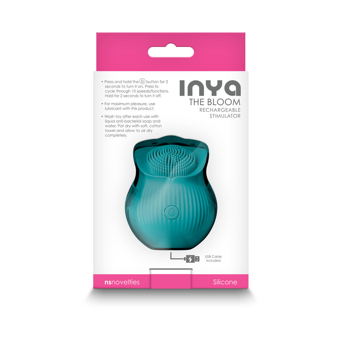 Dispozitiv de Masaj NS Novelties Inya Verde, 2, roseregalo.com