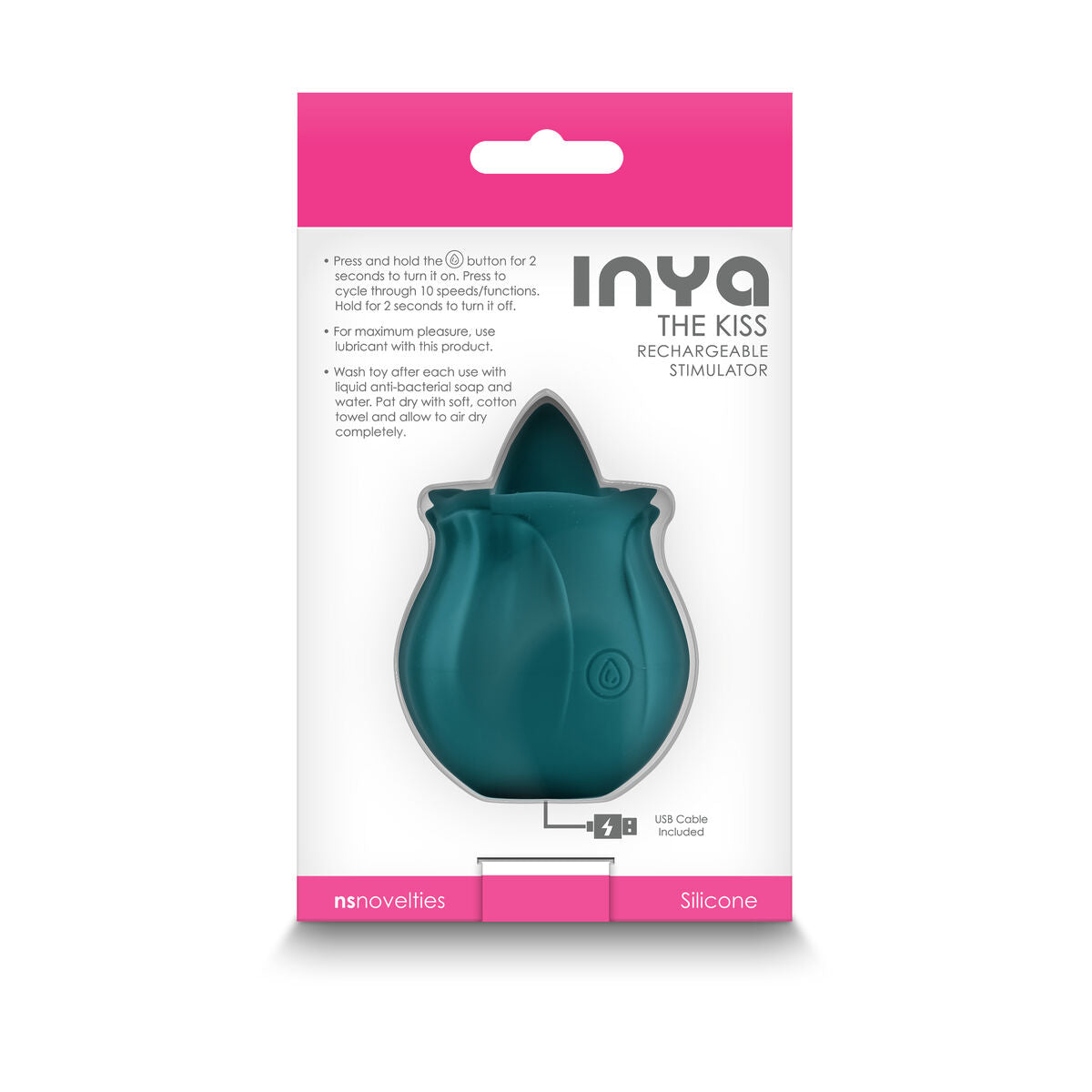 Dispozitiv de Masaj NS Novelties Inya Verde, 2, roseregalo.com