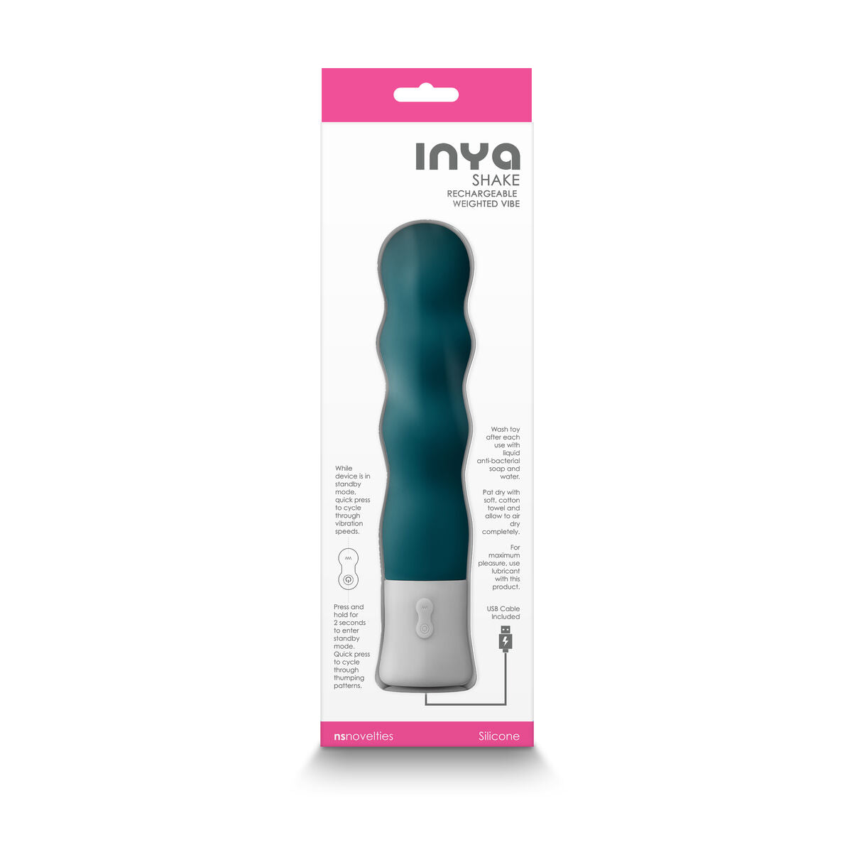 Vibrator NS Novelties Inya Verde, 2, roseregalo.com