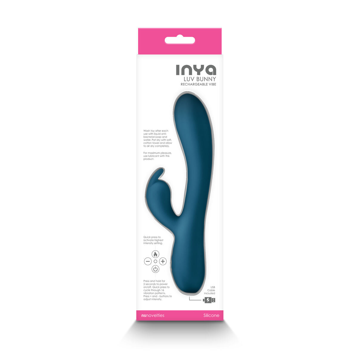 Vibrator zona G NS Novelties Inya Albastru, 2, roseregalo.com