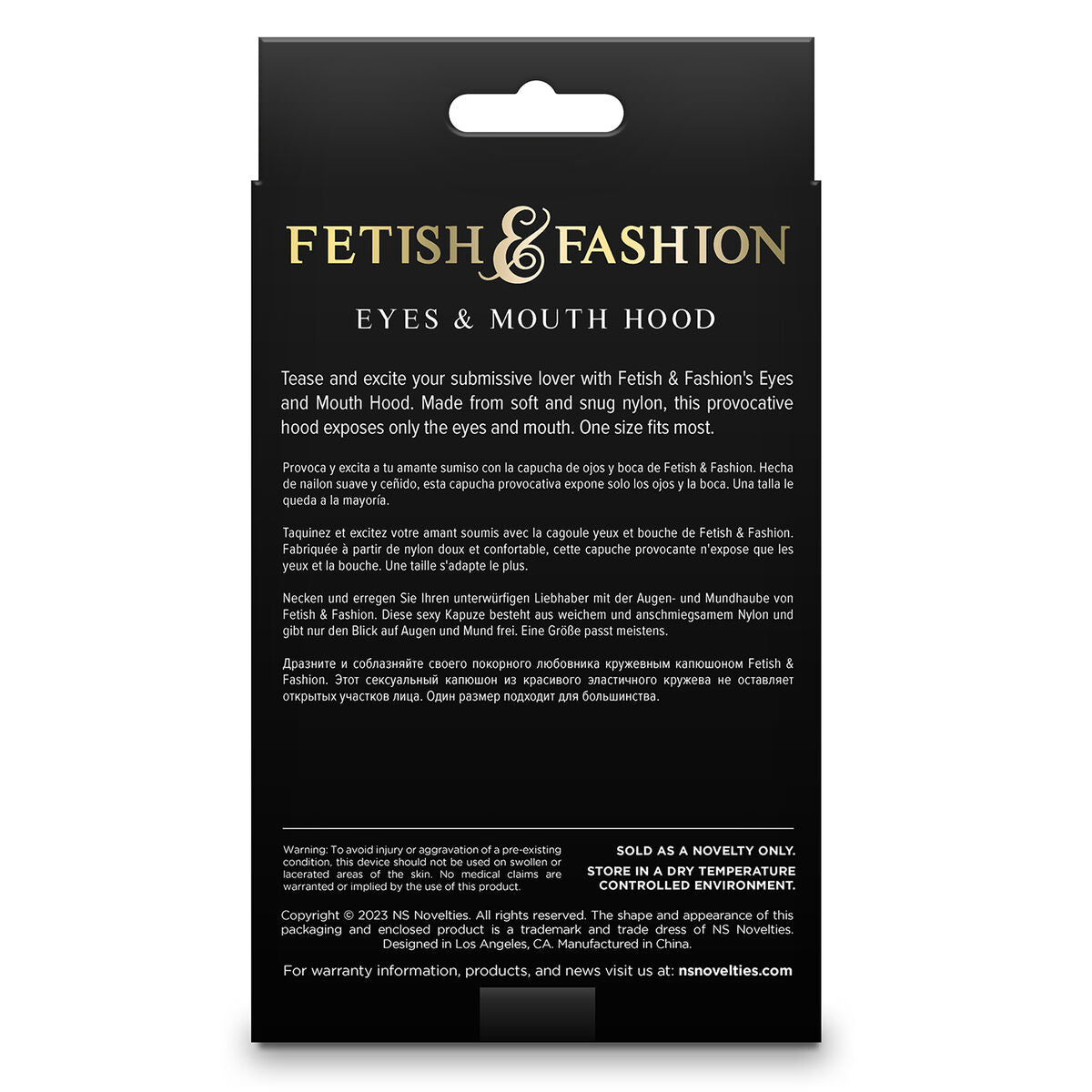 Mască NS Novelties Fetish &amp; Fashion, 3, roseregalo.com