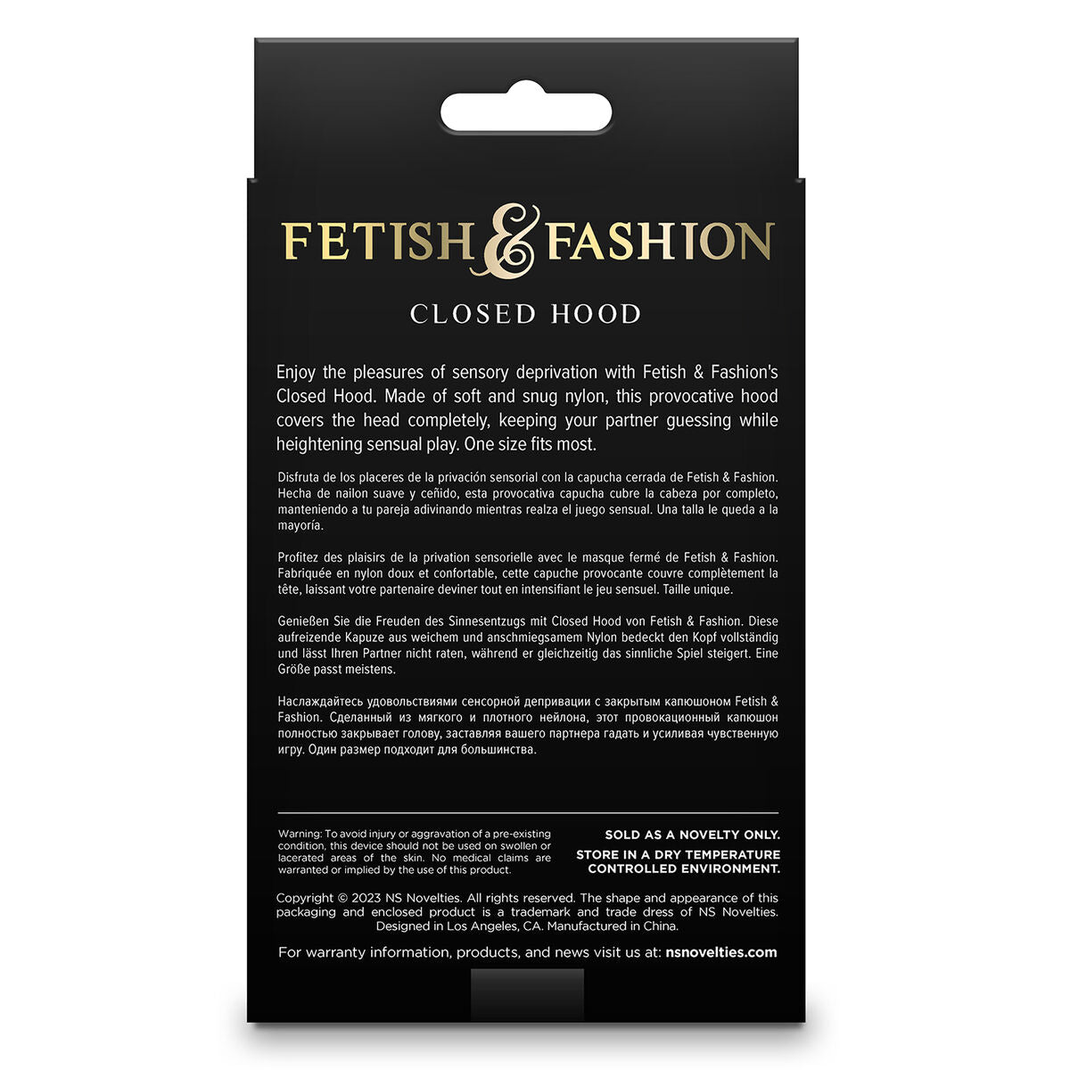 Mască NS Novelties Fetish &amp; Fashion Negru, 3, roseregalo.com