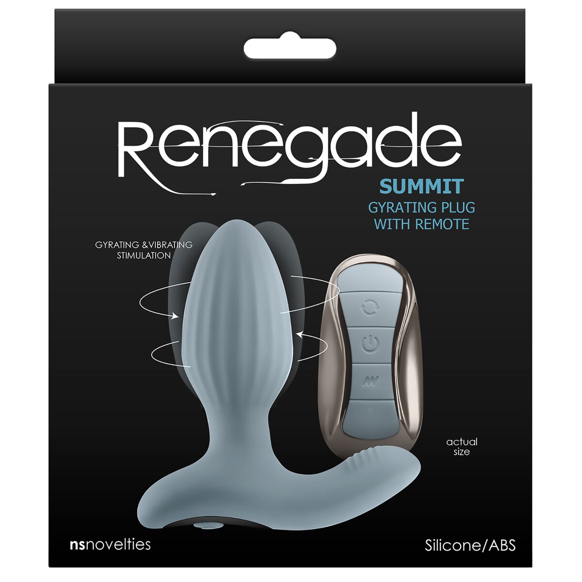 Plug Anal NS Novelties Renegade Albastru (3,7 cm), 4, roseregalo.com