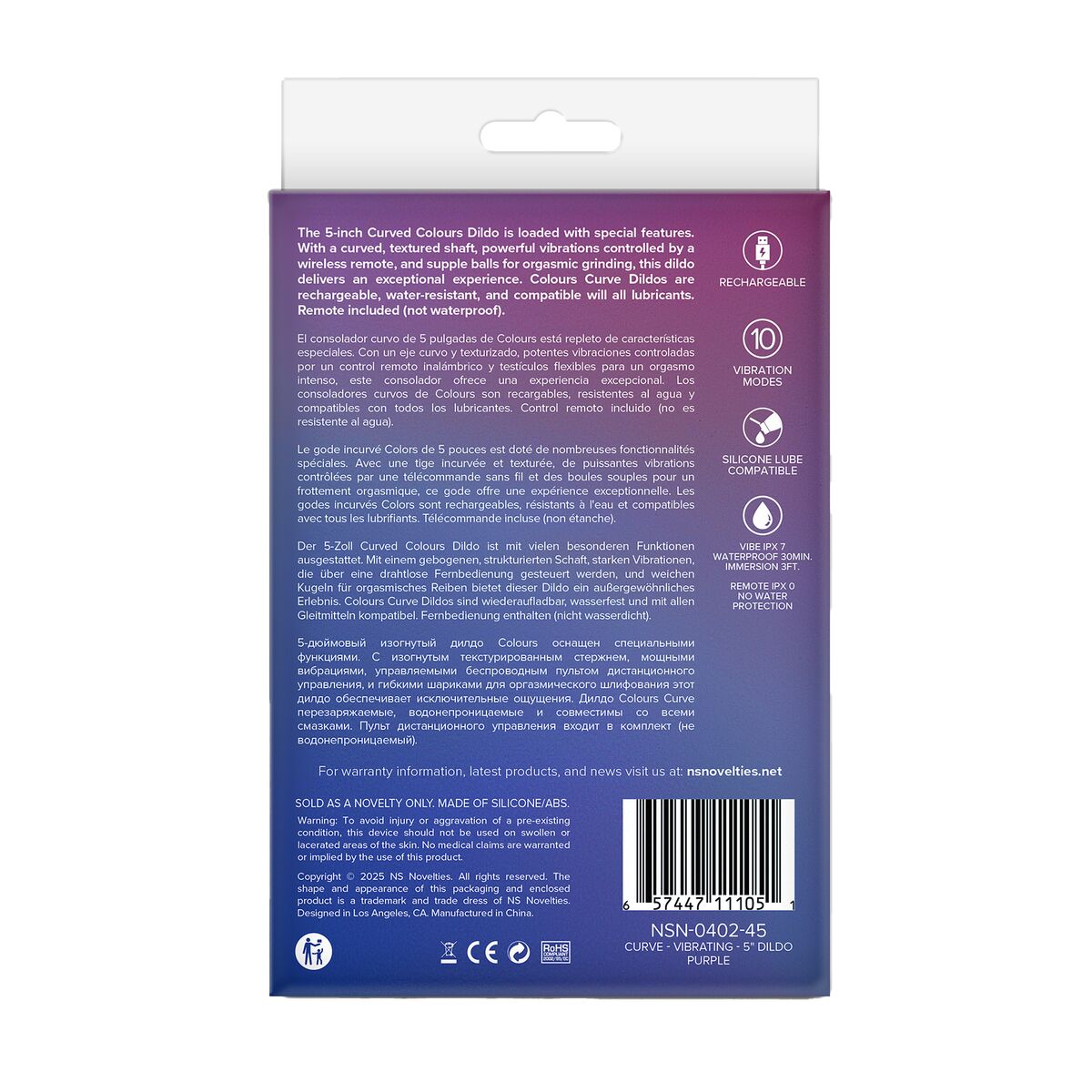 Vibrator realist NS Novelties Colours, 3, roseregalo.com