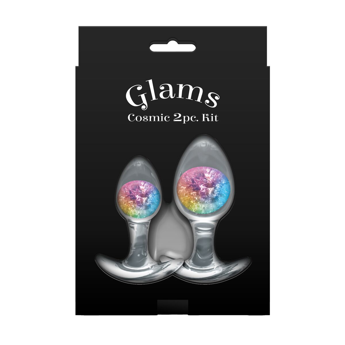 Plug Anal NS Novelties Glams Multicolor 2 Piese (7 cm) (8 cm), 3, roseregalo.com