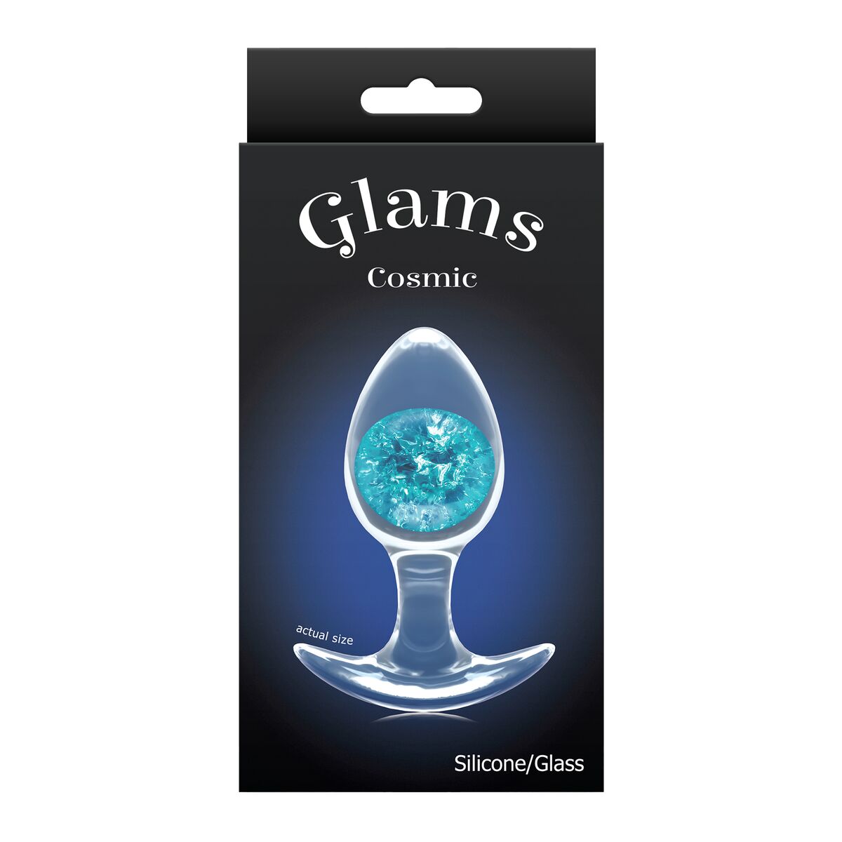 Plug Anal NS Novelties Glams Albastru (8 cm), 4, roseregalo.com
