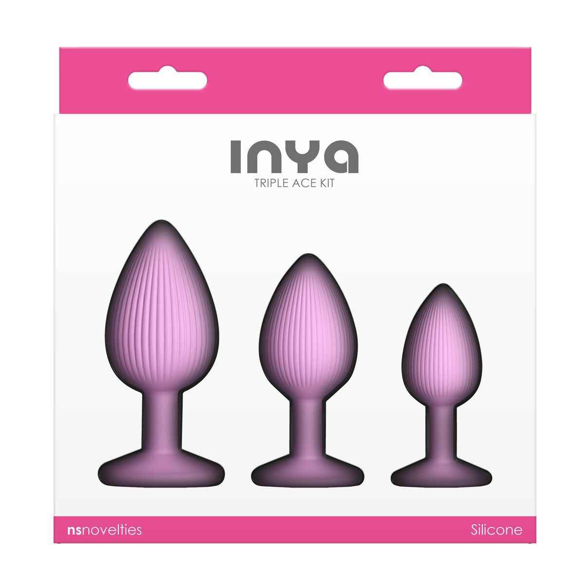 Plug Anal NS Novelties Inya Roz 3 Piese (7,6 cm) (8,5 cm) (6,3 cm), 3, roseregalo.com