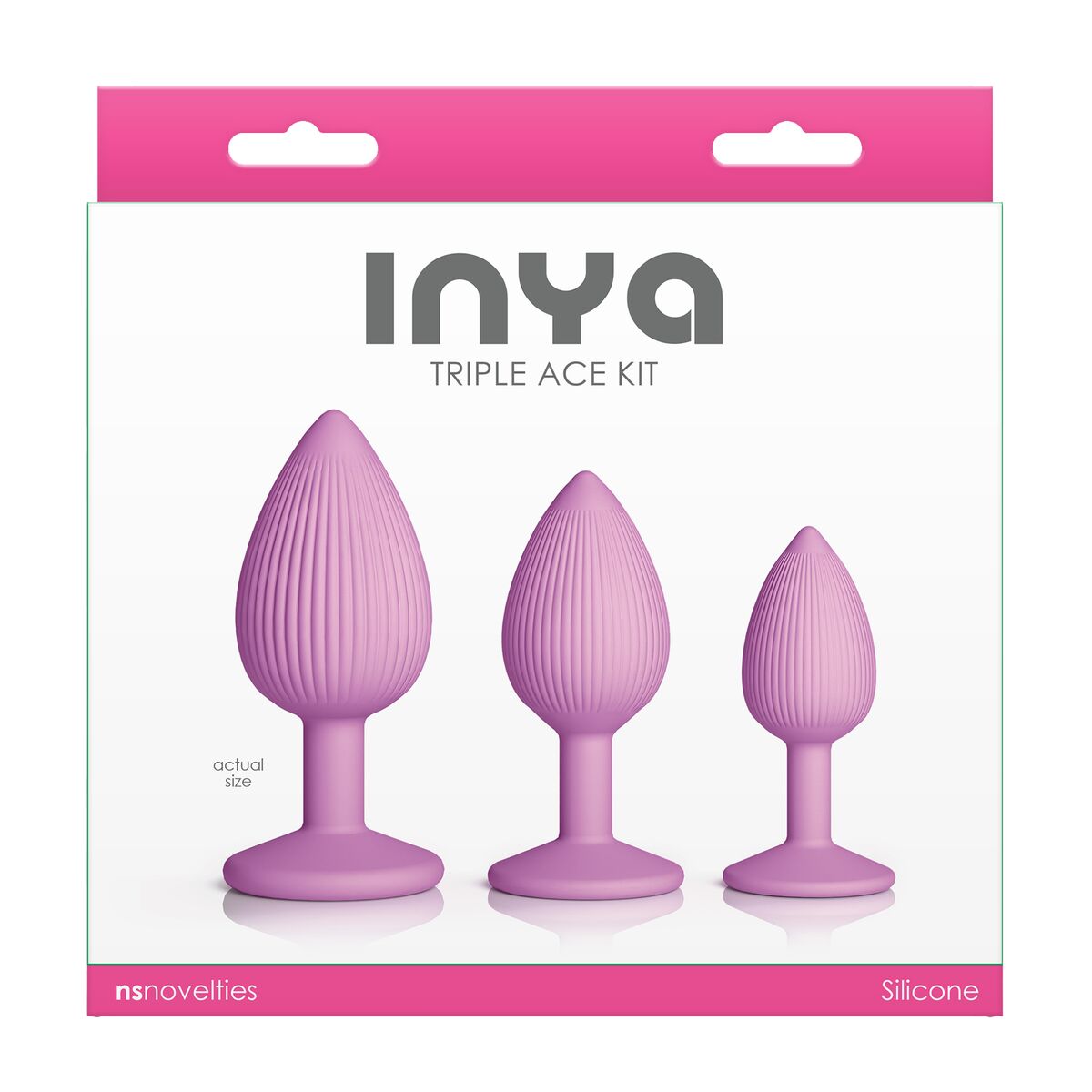 Plug Anal NS Novelties Inya Roz 3 Piese (7,6 cm) (8,5 cm) (6,3 cm), 4, roseregalo.com