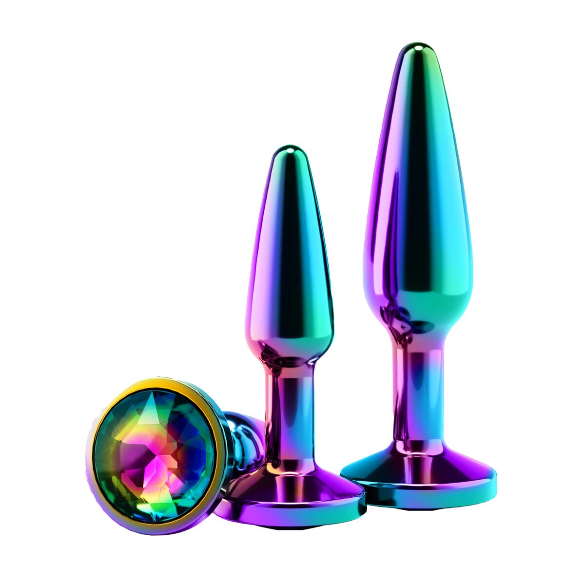 Plug Anal NS Novelties Rear Assets Multicolor 2 Piese (8,8 cm) (6,9 cm), 1, roseregalo.com