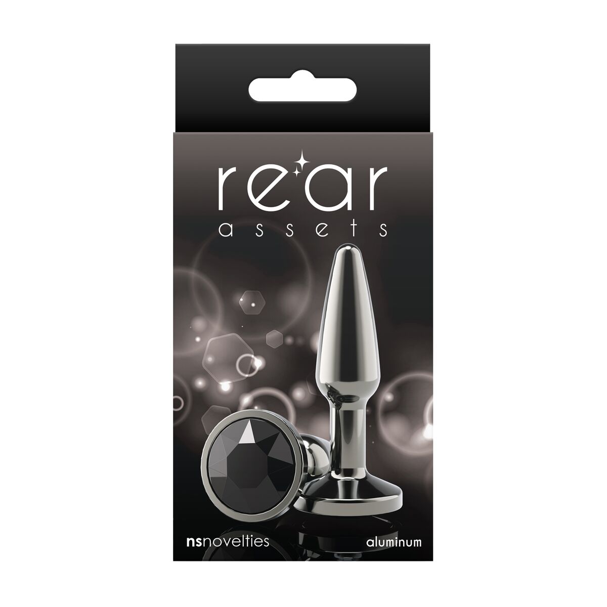 Plug Anal NS Novelties Rear Assets Negru (6,9 cm), 4, roseregalo.com