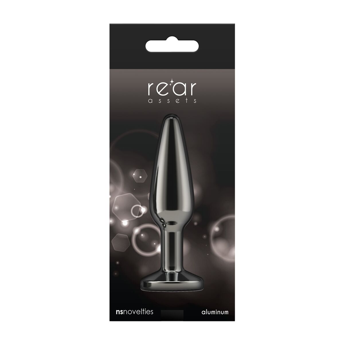 Plug Anal NS Novelties Rear Assets Negru (8,8 cm), 3, roseregalo.com