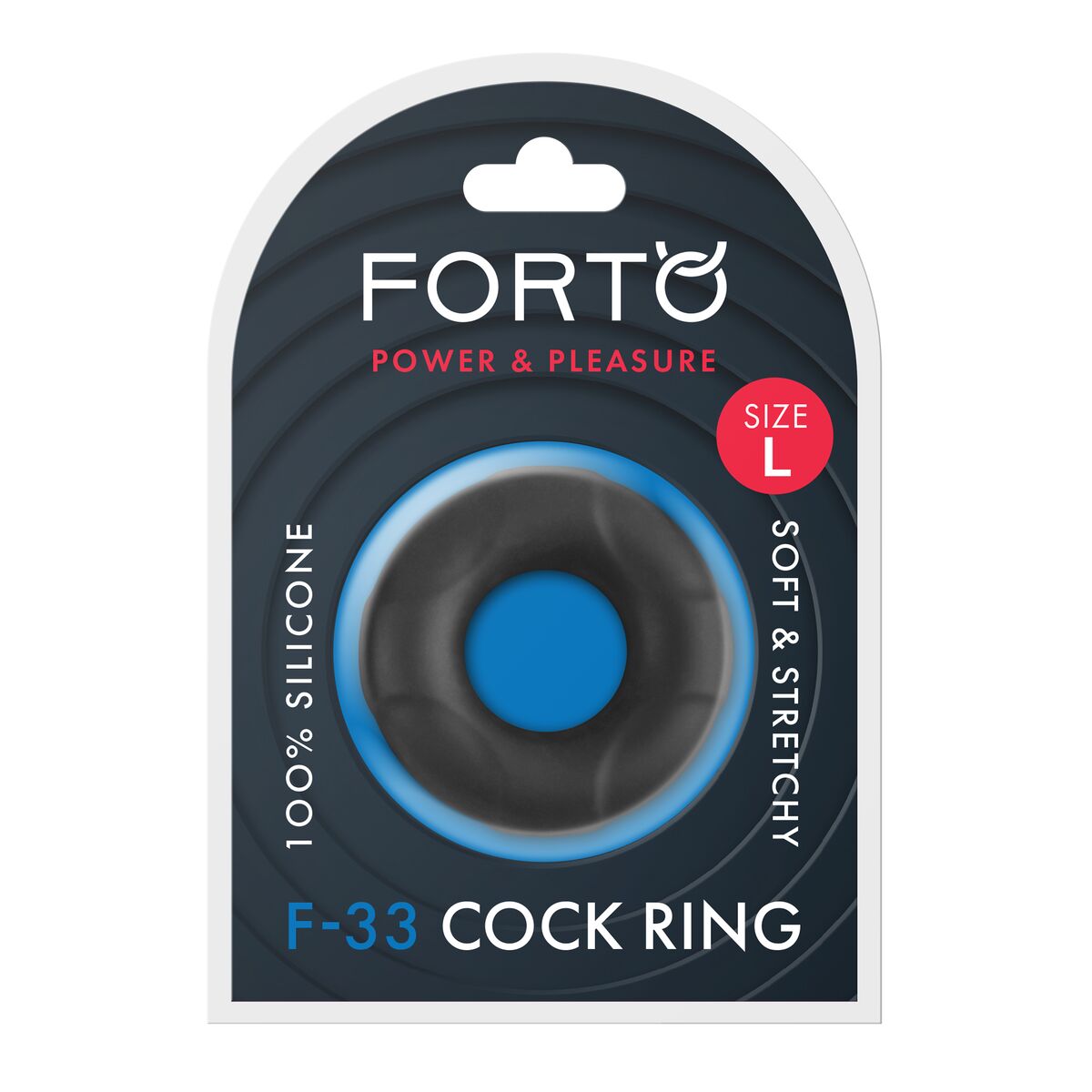 Pachet Inel Penis Forto Negru L (L) Ø 25 mm, 6, roseregalo.com