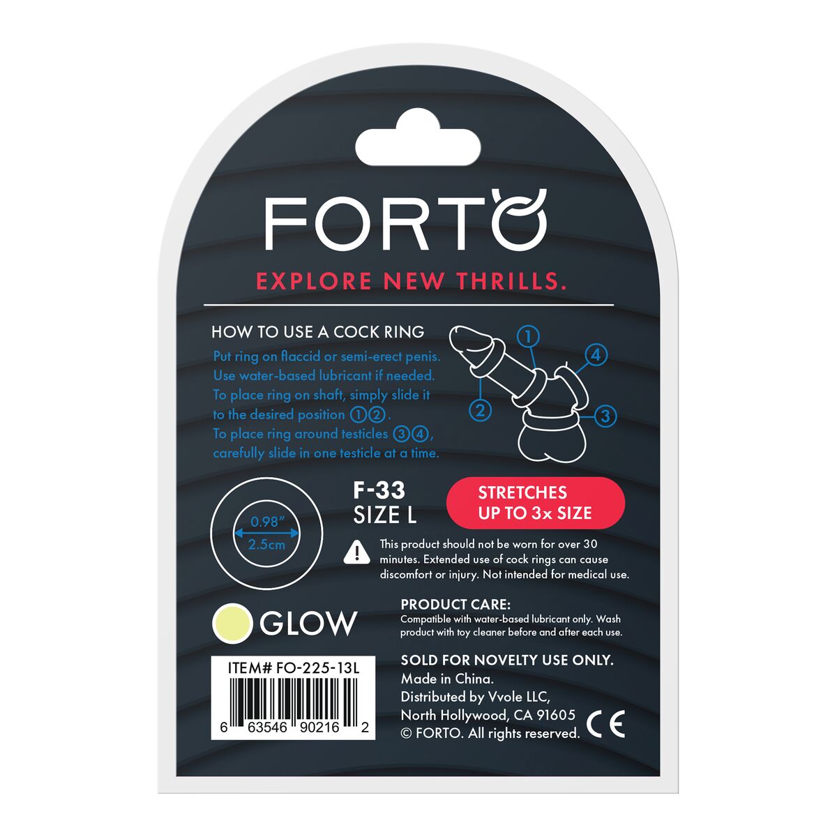 Pachet Inel Penis Forto Alb L (L) Ø 25 mm, 5, roseregalo.com