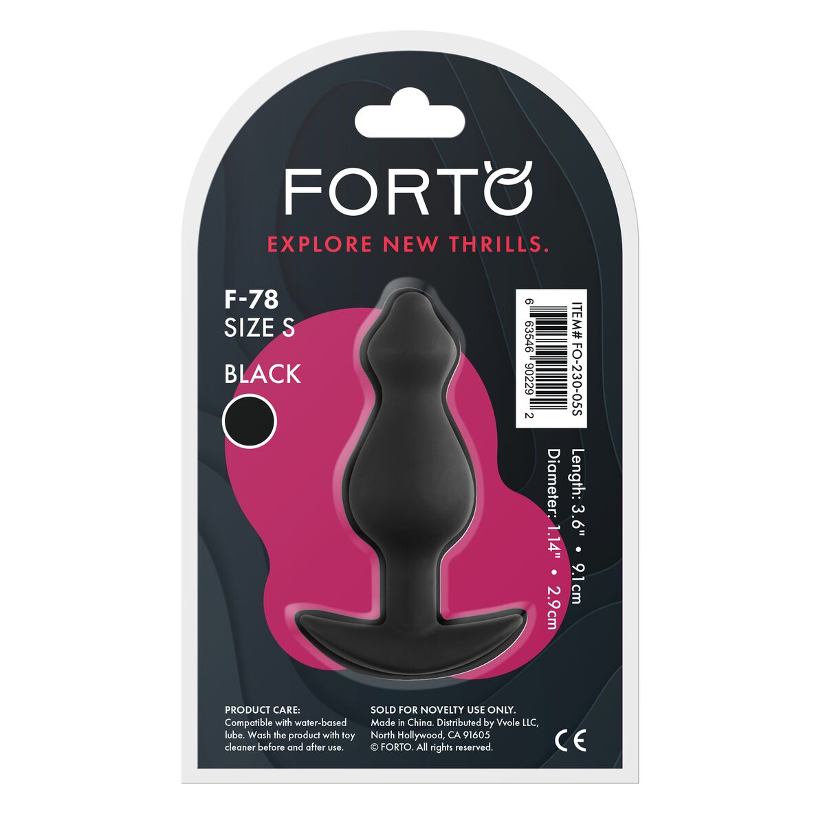 Plug Anal Forto Negru, 5, roseregalo.com