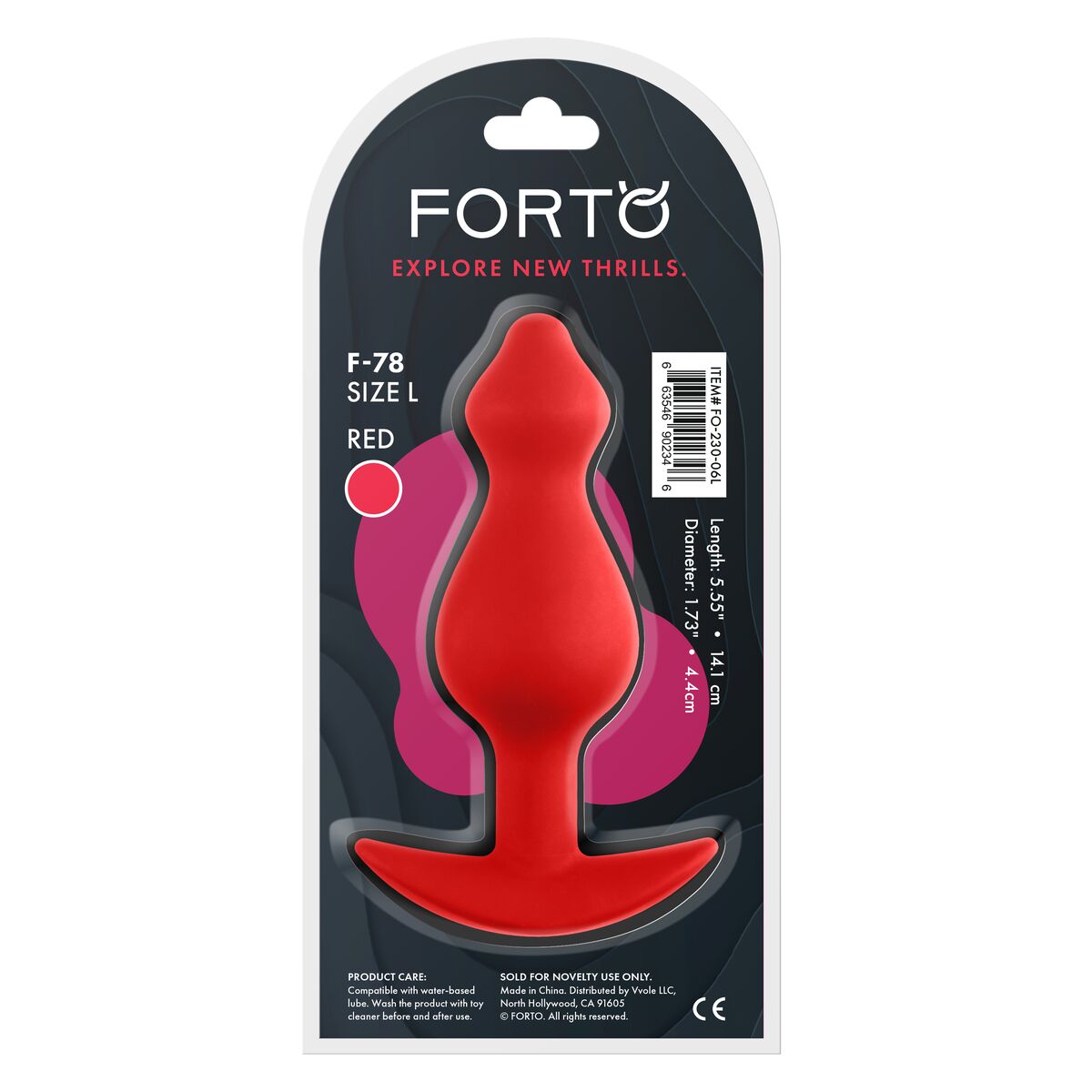 Plug Anal Forto Roșu, 5, roseregalo.com