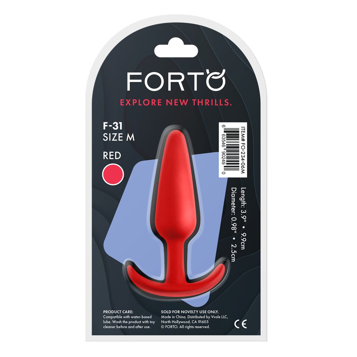 Plug Anal Forto Roșu, 5, roseregalo.com
